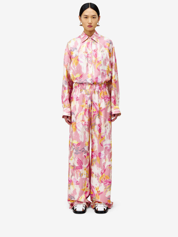 ALEXANDER MCQUEEN - Floral Pyjama Trousers - Item 819000QDAPU5067